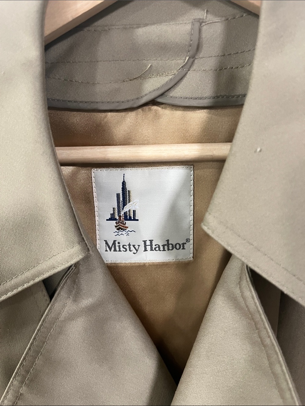 Misty Harbor Men's Khaki Trench Coat